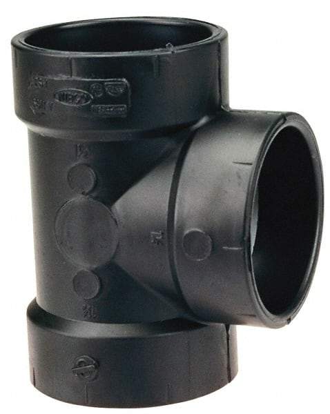 NIBCO - 3 x 3 x 1-1/2", ABS Drain, Waste & Vent Pipe Vent Tee - Hub x Hub x Hub - Top Tool & Supply