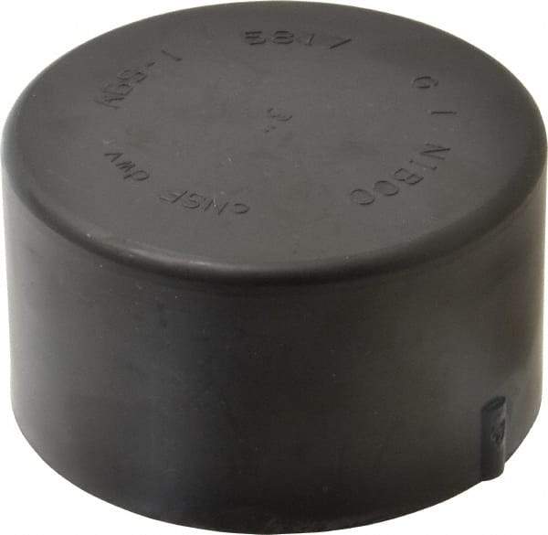 NIBCO - 3", ABS Drain, Waste & Vent Pipe End Cap - Hub - Top Tool & Supply