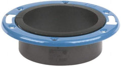 NIBCO - 4" Pipe, 5-3/8" OD, ABS Adjustable Closet Flange - 180° Max Working Temp, Hub End Connections - Top Tool & Supply