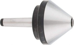 Interstate - MT3 Taper Shank, 4" Head Diam 660 Lb Capacity Live Center - 500 Max RPM, 2.76" Head Length, 4" Point Diam, 600 Lb Max Workpc, 6-1/2" OAL, Bull Nose Point - Top Tool & Supply