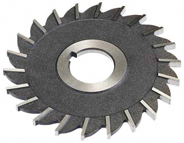 Keo - 4" Diam x 5/8" Width of Cut, 24 Teeth, High Speed Steel Side Milling Cutter - Straight Teeth, Uncoated - Top Tool & Supply