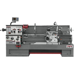 Jet - 16" Swing, 60" Between Centers, 230 Volt, Triple Phase Engine Lathe - 7MT Taper, 7-1/2 hp, 25 to 1,800 RPM, 3-1/8" Bore Diam, 40" Deep x 48" High x 116-1/2" Long - Top Tool & Supply