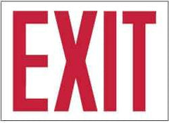 NMC - Exit, Pressure Sensitive Vinyl Exit Sign - 10" Wide x 7" High, Glow-in-the-Dark - Top Tool & Supply