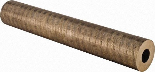 Made in USA - 2 Inch Outside Diameter x 13 Inch Long, Aluminum Bronze Round Tube - 1 Inch Inside Diameter, Alloy Aluminum Bronze (CDA 954), 9 Lb. Shipping Weight - Top Tool & Supply