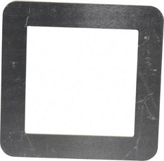 Made in USA - Aluminum Bellows Mounting Flange - 2 x 2 Inch Inside Square - Top Tool & Supply