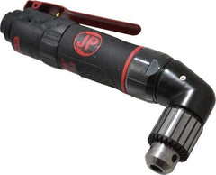 PRO-SOURCE - 3/8" Reversible Keyed Chuck - Right Angle Handle, 1,400 RPM, 4 CFM, 0.35 hp, 90 psi - Top Tool & Supply