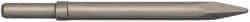 PRO-SOURCE - 10.2" OAL, Moil Point Chisel - Round Shank, Alloy Steel - Top Tool & Supply