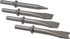 PRO-SOURCE - 5" OAL, 1-1/8" Shank Diam, Chisel Set - Round Drive, Round Shank, Alloy Steel - Top Tool & Supply