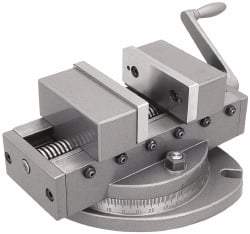 Gibraltar - 6" Jaw Width, 6" Max Jaw Opening, 2-1/4" Throat Depth, Self Centering Vise - 15" OAL x 6-1/2" OAH - Top Tool & Supply