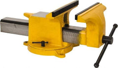 Gibraltar - 10" Jaw Width x 10" Jaw Opening Capacity, 4" Throat Depth, Bench & Pipe Combination Vise - 7/8 to 2-5/8" Pipe Capacity, Swivel Base, Bolt Down Attachment, Steel - Top Tool & Supply