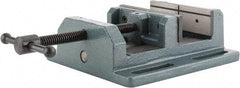 Wilton - 6" Jaw Opening Capacity x 2" Throat Depth, Horizontal Drill Press Vise - 6" Wide x 2" High Jaw, Stationary Base, Standard Speed, 8-1/2" OAL x 3.56" Overall Height, Cast Iron - Top Tool & Supply