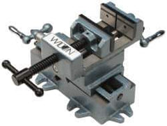 Wilton - 3" Jaw Opening Capacity x 1-1/8" Throat Depth, Horizontal Drill Press Vise - 3" Wide x 1-1/8" High Jaw, Cross Slide Base, Standard Speed, 6" OAL x 5-5/8" Overall Height, Cast Iron - Top Tool & Supply