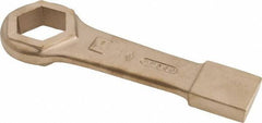 Ampco - 1-7/8" 6 Point Striking Box Wrench - Single End, 10-5/8" OAL, Aluminum Bronze - Top Tool & Supply