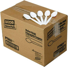 Dixie - Dixie Plastic Tableware, Mediumweight Teaspoons - White - Top Tool & Supply