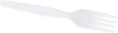 Dixie - Dixie Heavy Mediumweight Plastic Forks - White - Top Tool & Supply