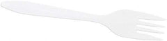 DART - Dart Style Setter Mediumweight Plastic Forks - White - Top Tool & Supply