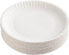 AJM Packaging Corporation - Uncoated Paper Plates, 6" - White - Top Tool & Supply