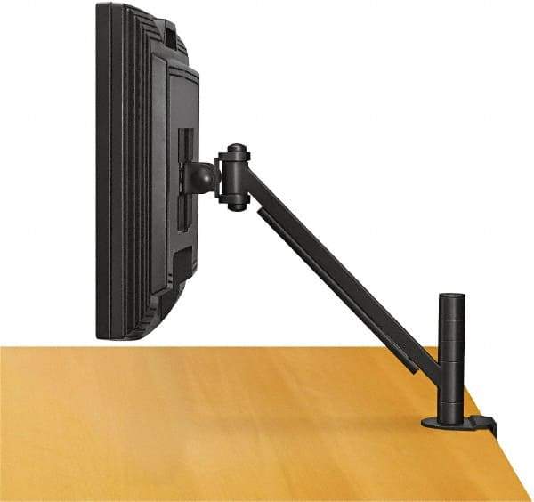 FELLOWES - AV Mounts, Arms and Hardware , Holds Monitor - 20 Lbs. Load Capacity, Desk Mount Rotating and Tilting - Top Tool & Supply