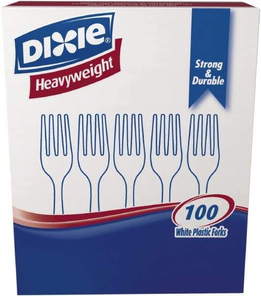 Dixie - Dixie Heavyweight Plastic Forks - White - Top Tool & Supply