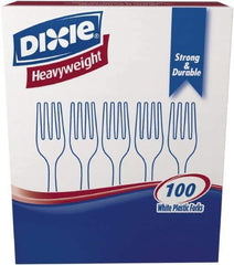 Dixie - Dixie Heavyweight Plastic Forks - White - Top Tool & Supply