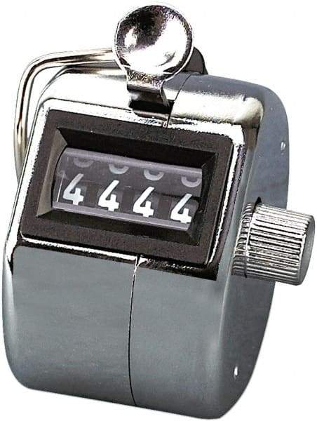 BATES - 4 Digit Wheel Display Tally Counters-Hand - Top Tool & Supply