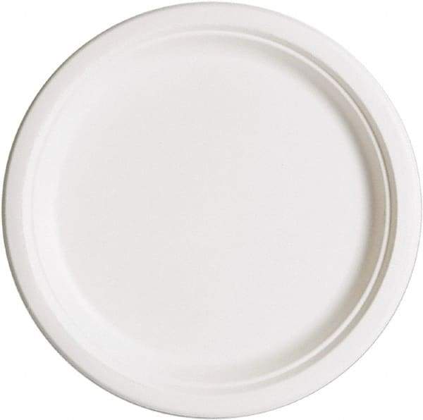 ECO PRODUCTS - Eco-Products Compostable Sugarcane Dinnerware, 10" Plate - White - Top Tool & Supply