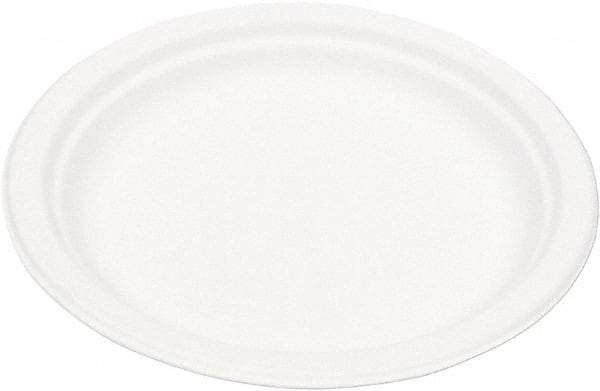 ECO PRODUCTS - Eco-Products Compostable Sugarcane Dinnerware, 9" Plate - White - Top Tool & Supply