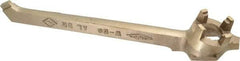 Ampco - 12" Long Aluminum Bronze Drum Plug Wrench - For Use with 3/4" and 2" Bungs, Nonsparking - Top Tool & Supply