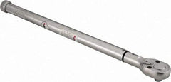 Value Collection - 1/2" Drive Micrometer Type Ratchet Head Torque Wrench - 35 Ft/Lb to 140 Ft/Lb Torque, 21" OAL, 1/2 Ft/Lb Graduation - Top Tool & Supply