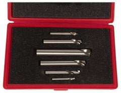 Cleveland - 1/4 to 1 Inch Body Diameter, 1 to 1-3/4 Inch Flute Length, 90° Point Angle, Spotting Drill Set - 4 to 8 Inch Overall Length, Series 2645, Bright Finish, High Speed Steel, Includes Six Spotting and Centering Drills - Top Tool & Supply