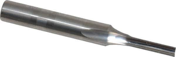 Onsrud - 1/8" Diam, 1/4" Shank Diam, 1/2" Length of Cut, 1 Flute Single Edge Straight Router Bit - 2" Overall Length, Left Hand Cut, Solid Carbide - Top Tool & Supply