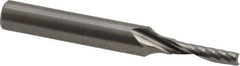 Onsrud - 1/8" Cutting Diam x 1/2" Length of Cut, 1 Flute, Upcut Spiral Router Bit - Uncoated, Right Hand Cut, Solid Carbide, 2" OAL x 1/4" Shank Diam, Single Edge, 21° Helix Angle - Top Tool & Supply