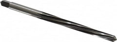 Cleveland - #4 Pin, 0.2604" Diam, 0.2071" Small End, 17/64" Diam Straight Shank, 2-9/16" Flute, Taper Pin Reamer - Top Tool & Supply