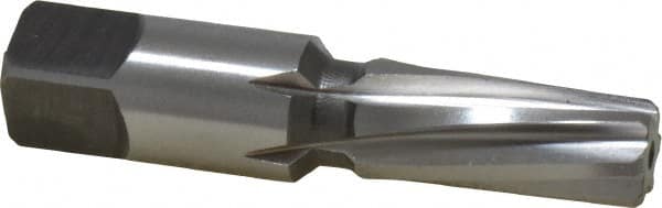 Cleveland - 1/4" Pipe, 0.472" Diam, 13/32" Small End Diam, Straight Shank, 1-1/16" Flute, Taper Pipe Reamer - Top Tool & Supply