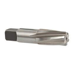 Cleveland - 1/2" Pipe, 3/4" Diam, 0.665" Small End Diam, Straight Shank, 1-3/8" Flute, Taper Pipe Reamer - Top Tool & Supply