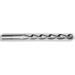 Jobber Length Drill Bit: 0.154″ Dia, 135 °, Cobalt TiAlN Finish, Right Hand Cut, Parabolic Flute, Straight-Cylindrical Shank