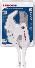 Lenox - 3/8" to 2" Pipe Capacity, Tube Cutter - Cuts Plastic, Rubber, PVC, CPVC - Top Tool & Supply