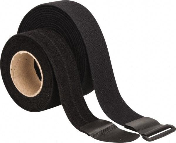 VELCRO Brand - 22 Piece 2" Wide x 5 Yd Long Self Fastening Tie/Strap Kit - Roll, Black - Top Tool & Supply