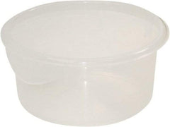 Rubbermaid - Round, Clear Polypropylene Food Storage Container - 7.8" High x 8-1/2" Wide - Top Tool & Supply