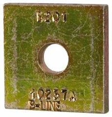 Cooper B-Line - 3/8" Rod, Zinc Dichromate Steel Square Strut Washer - 3/8" Bolt, Used with Cooper B Line Metal Framing Channels - Top Tool & Supply