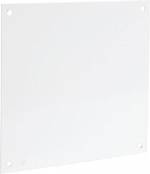 Cooper B-Line - 17" OAW x 17" OAH Powder Coat Finish Electrical Enclosure Nonperforated Panel - 20" x 20" Box, 12 Gauge Steel, Use with 20208RHC - Top Tool & Supply