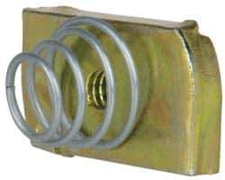 Cooper B-Line - 1/4-20" Rod, Zinc Dichromate Steel Spring Strut Nut - 450 Lb Capacity, 1/4-20" Bolt - Top Tool & Supply