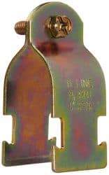 Cooper B-Line - 1" Pipe, 14 Gauge" Pipe or Conduit Clamp - Zinc Dichromate, 600 Lb Capacity, Rigid & IMC Conduit - Top Tool & Supply