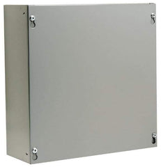 Cooper B-Line - Steel Junction Box Enclosure Screw Flat Cover - NEMA 1, 12" Wide x 12" High x 4" Deep - Top Tool & Supply