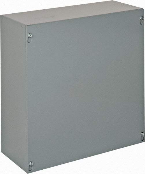 Cooper B-Line - Steel Junction Box Enclosure Screw Flat Cover - NEMA 1, 15" Wide x 15" High x 6" Deep - Top Tool & Supply