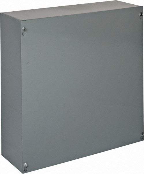 Cooper B-Line - Steel Junction Box Enclosure Screw Flat Cover - NEMA 1, 18" Wide x 18" High x 6" Deep - Top Tool & Supply