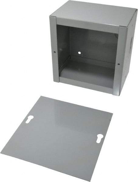 Cooper B-Line - Steel Junction Box Enclosure Screw Flat Cover - NEMA 1, 6" Wide x 6" High x 4" Deep - Top Tool & Supply