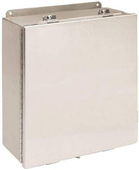 Cooper B-Line - Stainless Steel Standard Enclosure Hinge Flat Cover - NEMA 4, 12, 13, 3RX, 4X, 8" Wide x 10" High x 4" Deep, Corrosion Resistant, Dust-tight, Rainproof & Watertight - Top Tool & Supply