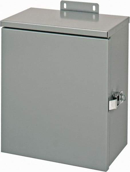 Cooper B-Line - Steel Junction Box Enclosure Hinge Flat Cover - NEMA 3R, 10" Wide x 12" High x 6" Deep, Rainproof - Top Tool & Supply