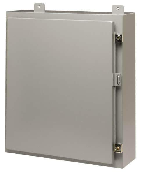 Cooper B-Line - Steel Standard Enclosure Hinge Flat Cover - NEMA 12, 13, 30" Wide x 36" High x 12" Deep - Top Tool & Supply